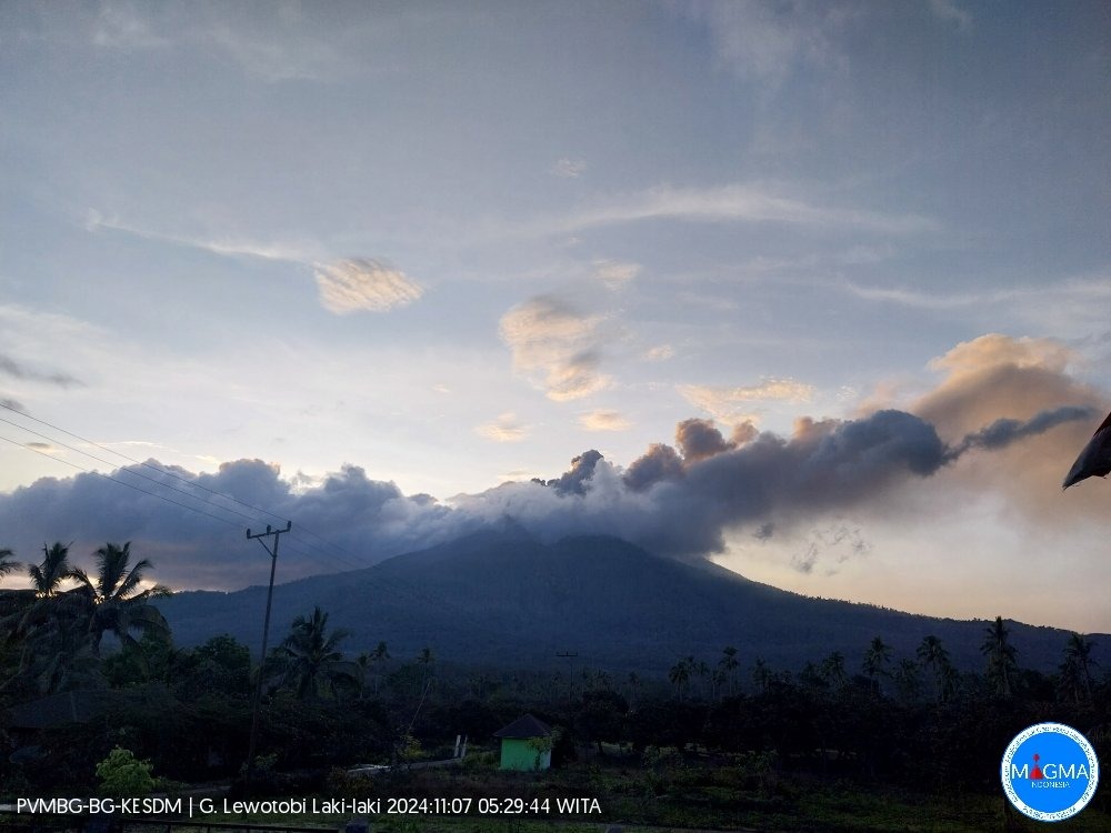 Erupsi Gunung Lewotobi Laki-Laki: Kolom Abu Setinggi 2.500 Meter